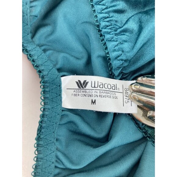 NOS Wacoal Green Sheer Lace 36D Bra & M Panty Set 85175 84975 Classic Sexy Retro - Picture 5 of 10